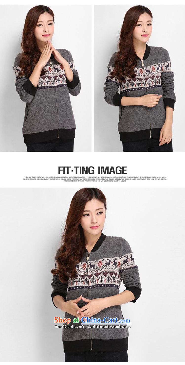 Shani Flower Lo 200 catties larger female jackets Korean autumn to increase expertise On, Hin thin, sweater 3303 gray 6XL Spring New Picture, prices, brand platters! The elections are supplied in the national character of distribution, so action, buy now enjoy more preferential! As soon as possible.