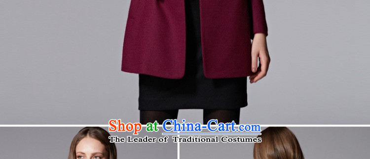 Mona Lisa and stylish elegance of stitching knocked lace collar in Sau San long wool coat 467314406 Korea? black L picture, prices, brand platters! The elections are supplied in the national character of distribution, so action, buy now enjoy more preferential! As soon as possible.