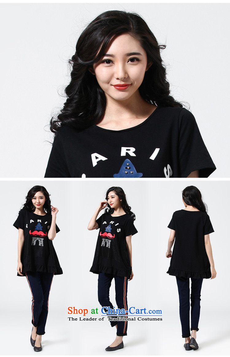 The representative of the water code version of large Korean female spring 2015 new fat mm billowy flounces, short-sleeved T-shirt S15CK4737 female white L picture, prices, brand platters! The elections are supplied in the national character of distribution, so action, buy now enjoy more preferential! As soon as possible.