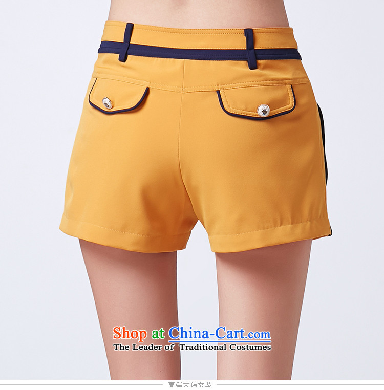 As provided for new spring MM thick larger female Korean version of thin to xlarge knocked color small volume of shorts 2581 Yellow 3XL picture, prices, brand platters! The elections are supplied in the national character of distribution, so action, buy now enjoy more preferential! As soon as possible.