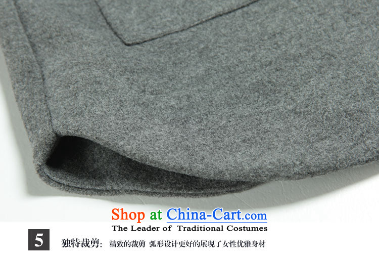 Rui Mei to fall 2015 new products to increase women's code, Hin fat mm thick thin 7 Cuff Western popular leisure dresses N1857 Gray L picture, prices, brand platters! The elections are supplied in the national character of distribution, so action, buy now enjoy more preferential! As soon as possible.