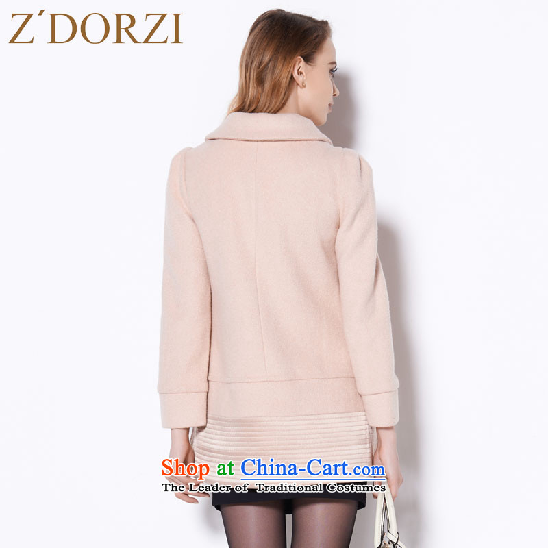 Zdorzi colorful Cheuk-yan autumn and winter new Korean version of diamond pure color toner apricot overcoat 828557? XL, colorful (Z'DORZI Cheuk-yan) , , , shopping on the Internet