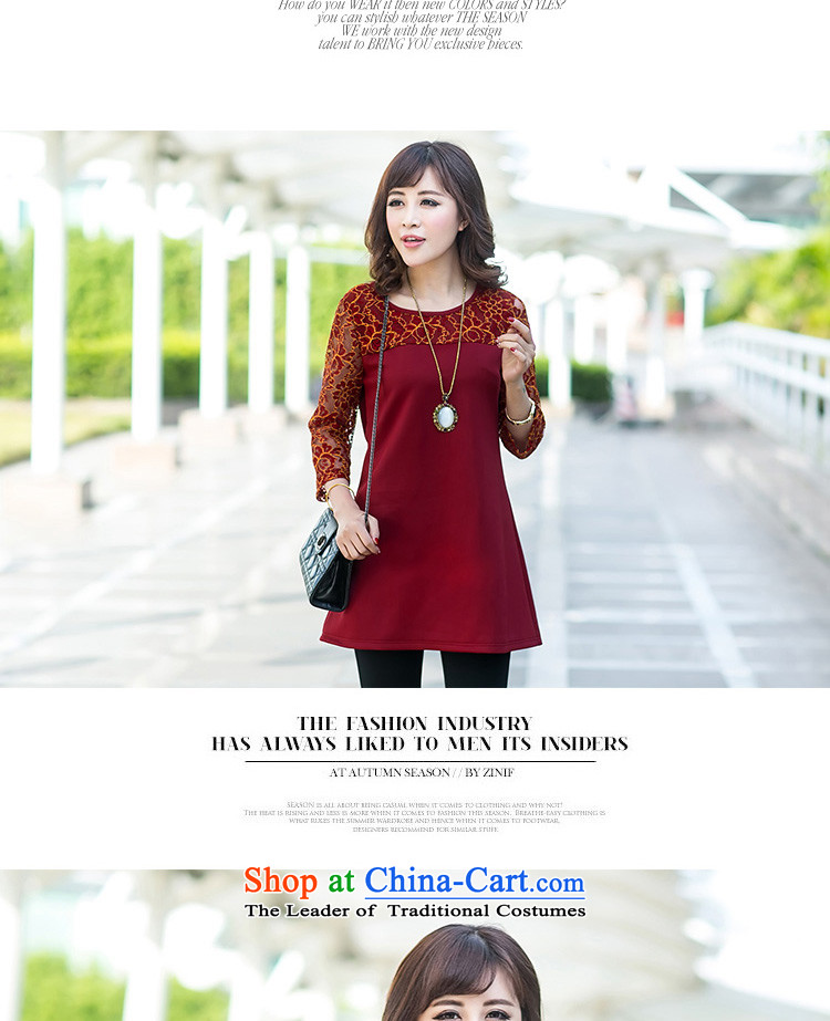 The lymalon lehmann thick, Hin thin 2015 Autumn replacing the new Korean version of large numbers of ladies lace Sau San 9 cuff dresses, wine red XXXXL 2010 picture, prices, brand platters! The elections are supplied in the national character of distribution, so action, buy now enjoy more preferential! As soon as possible.