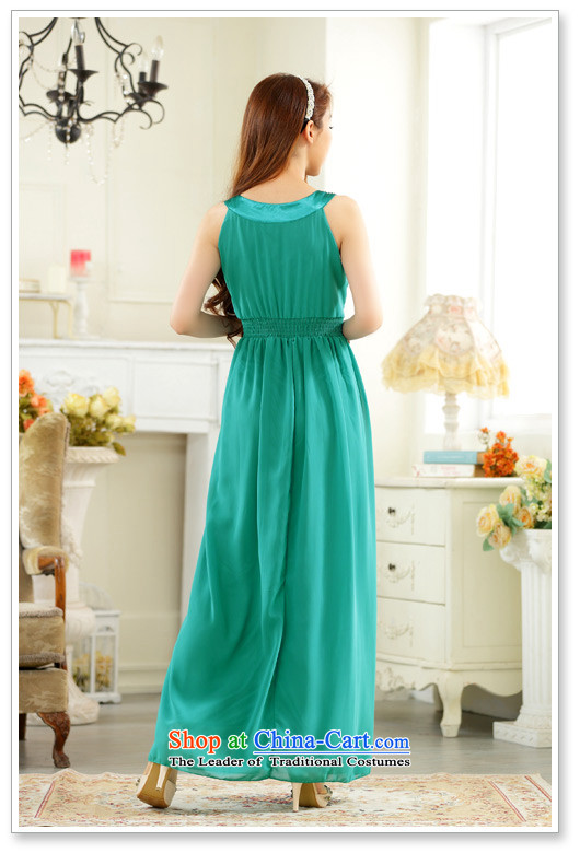 Package Mail C.O.D. 2015 new spring and summer vests long skirt dress up on the drilling annual waist evening bridesmaid sister dresses depending on the services of small xl skirts are green code about 90-120 catty picture, prices, brand platters! The elections are supplied in the national character of distribution, so action, buy now enjoy more preferential! As soon as possible.