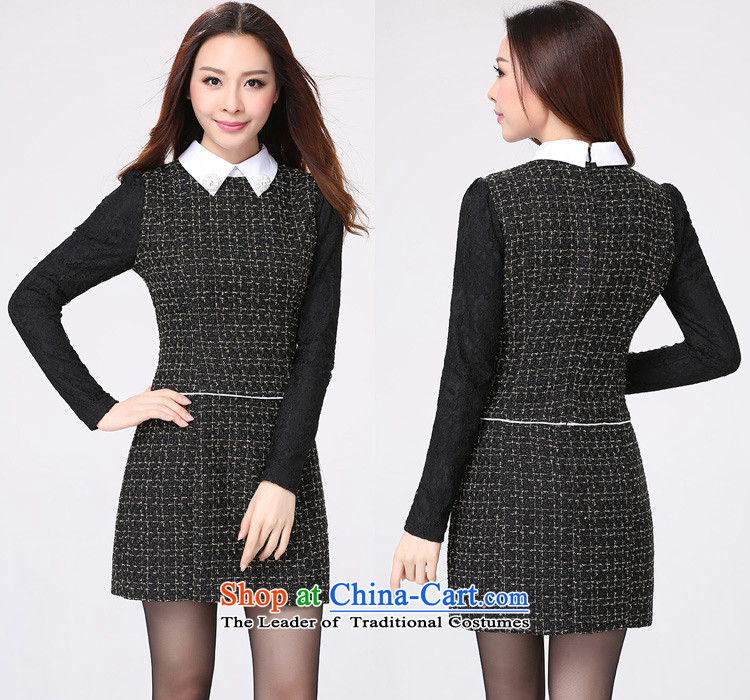 C.o.d. XL Korean dresses 2015 autumn and winter new temperament lapel Sau San short skirts, forming the long-sleeved skirts gross? Mrs female pro short skirt around 155-170 4XL Black catty picture, prices, brand platters! The elections are supplied in the national character of distribution, so action, buy now enjoy more preferential! As soon as possible.