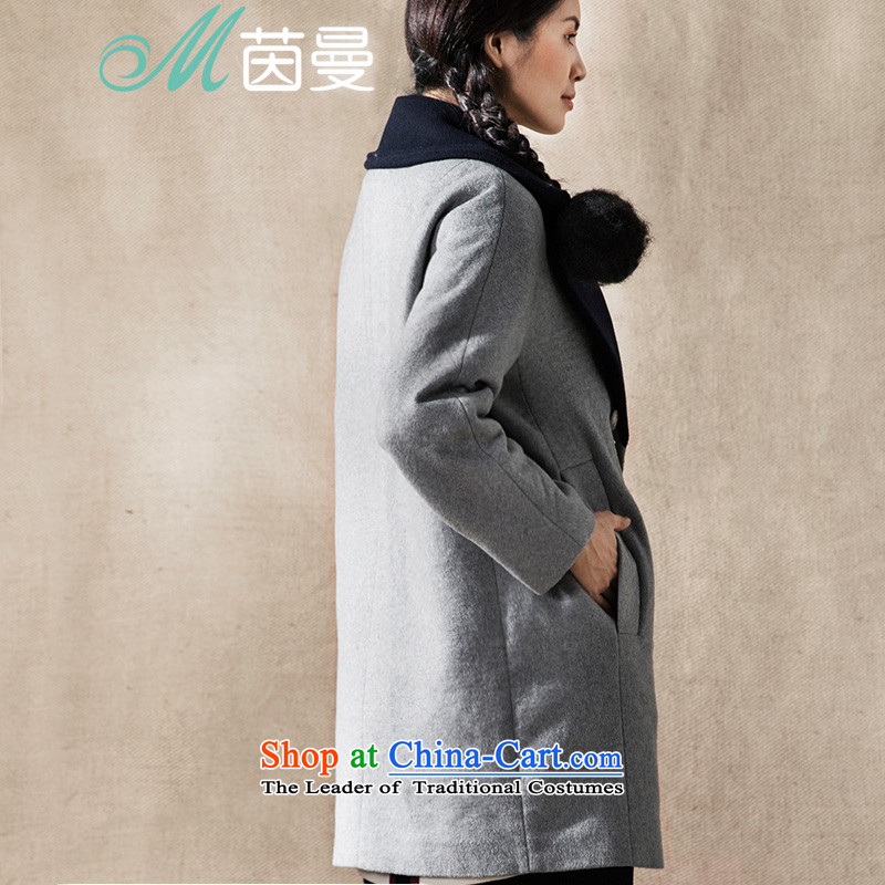 Athena Chu Load New Cayman 2015 stylish simplicity long hair? overcoat girl (8433210931- elegant gray XL, Athena Chu (INMAN, DIRECTOR) , , , shopping on the Internet