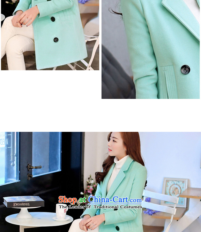 Diane Cayman 2015 autumn and winter new Korean girl in gross? coats long double-thick suits for larger winter a wind jacket pale green XXL picture, prices, brand platters! The elections are supplied in the national character of distribution, so action, buy now enjoy more preferential! As soon as possible.