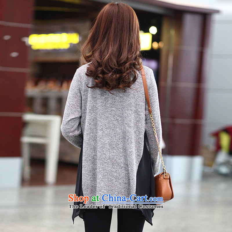 Better to wear the Netherlands female long-sleeved spring 2015 new products in long large women who do not dress rules thick color cotton T-shirts knocked XXL, gray to better shopping on the Internet has been pressed.