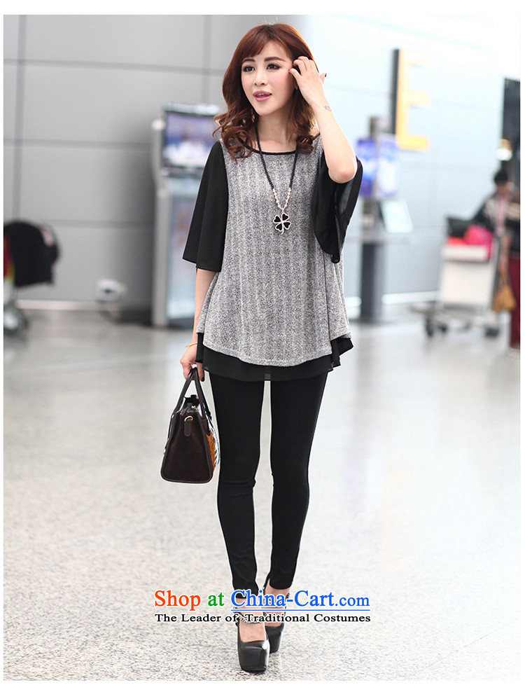 To better color plane collision stitching thick npc code women chiffon shirt female horn cuff spring new Korean thick gray T-shirt XXXXL mm picture, prices, brand platters! The elections are supplied in the national character of distribution, so action, buy now enjoy more preferential! As soon as possible.