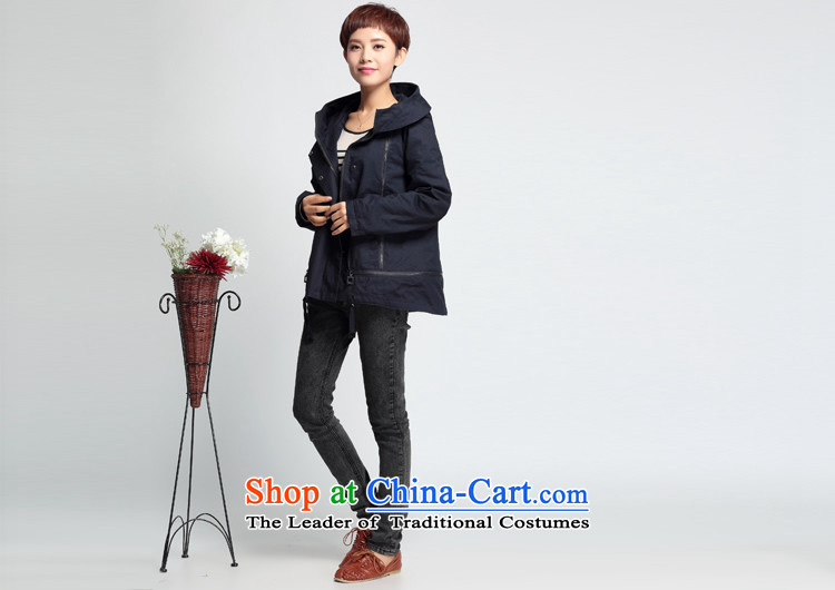 For people with new autumn Doi 2015 Korean version of large numbers of ladies thick MM short jacket, female loose video thin coat female shirt color navy L recommendations 110-120) pictures, price catty, brand platters! The elections are supplied in the national character of distribution, so action, buy now enjoy more preferential! As soon as possible.