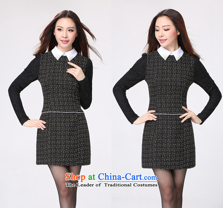 Coveted New Fall/Winter Collections thick woman video thin garment xl women's long-sleeved baby collar 2183 Black XXL picture, prices, brand platters! The elections are supplied in the national character of distribution, so action, buy now enjoy more preferential! As soon as possible.