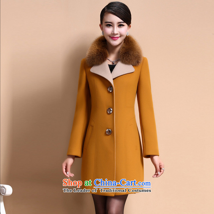 Mr. de Vries larger women Fall/Winter Collections thick sister to intensify the 2015 edition of the new, Korea long thin Connie sub-Sau San video coats gross? female yellow 3XL jacket picture, prices, brand platters! The elections are supplied in the national character of distribution, so action, buy now enjoy more preferential! As soon as possible.