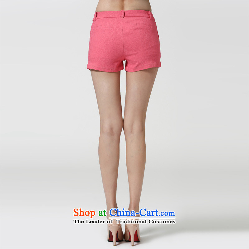 The representative of the water for larger female thick mm2015 spring outfits leisure graphics ultra-thin stretch high waist shorts S15CT4860 watermelon 4XL, water by red (SHUIMIAO) , , , shopping on the Internet