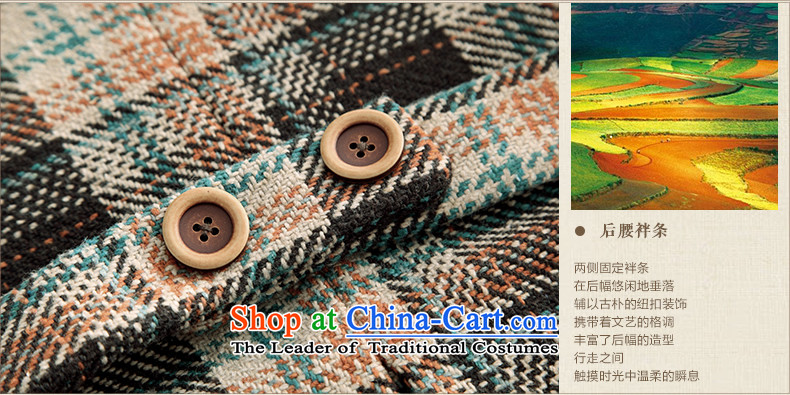Athena Chu Cayman winter clothing new grid lapel gross? in the stitching jacket long coats 8433200110)? Brown XL Photo, prices, brand platters! The elections are supplied in the national character of distribution, so action, buy now enjoy more preferential! As soon as possible.