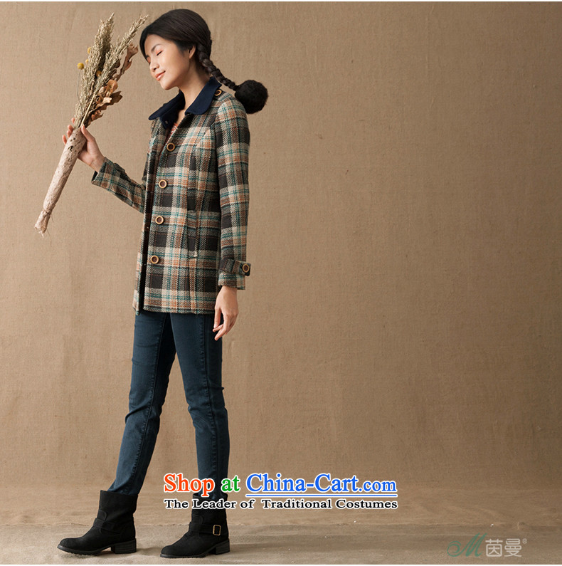 Athena Chu Cayman winter clothing new grid lapel gross? in the stitching jacket long coats 8433200110)? Brown XL Photo, prices, brand platters! The elections are supplied in the national character of distribution, so action, buy now enjoy more preferential! As soon as possible.