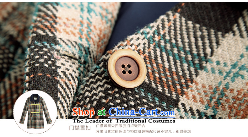 Athena Chu Cayman winter clothing new grid lapel gross? in the stitching jacket long coats 8433200110)? Brown XL Photo, prices, brand platters! The elections are supplied in the national character of distribution, so action, buy now enjoy more preferential! As soon as possible.