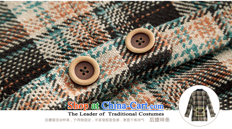 Athena Chu Cayman winter clothing new grid lapel gross? in the stitching jacket long coats 8433200110)? Brown XL Photo, prices, brand platters! The elections are supplied in the national character of distribution, so action, buy now enjoy more preferential! As soon as possible.