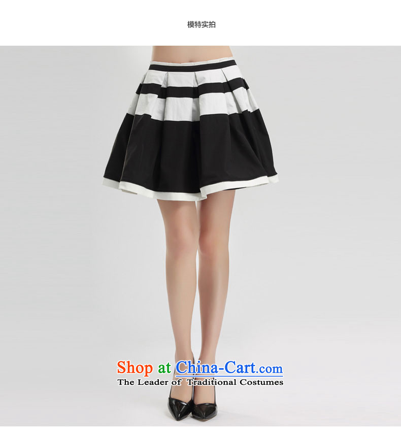 Water Spring 2015 of the new Korean women's extra hundreds pleated skirts Top Loin of a body of skirt S15CBY5123 Black and White XXL picture, prices, brand platters! The elections are supplied in the national character of distribution, so action, buy now enjoy more preferential! As soon as possible.