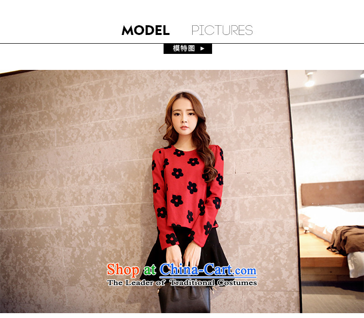 Maximum number of ladies spring 2015 new thick mm video thin flowers Sau San Bow Tie long-sleeved round-neck collar? The dresses red pre-sale of 2.5 , the price and the picture XXXL brand platters! The elections are supplied in the national character of distribution, so action, buy now enjoy more preferential! As soon as possible.