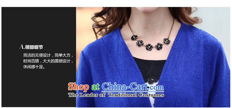 To better larger women 2015 Spring New V-neck in long Cardigan Sweater Knit-Ms. forming the long-sleeved sapphire blue 2XL Photo, prices, brand platters! The elections are supplied in the national character of distribution, so action, buy now enjoy more preferential! As soon as possible.