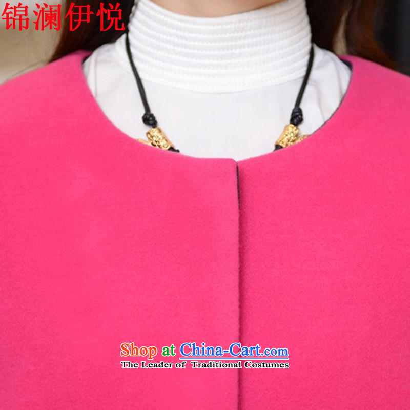 The world of Kam Yuet gross jacket autumn 2015 Winter? female new products without collars in long windbreaker and relaxd color coats of candy? M Kam World of red Yue , , , shopping on the Internet