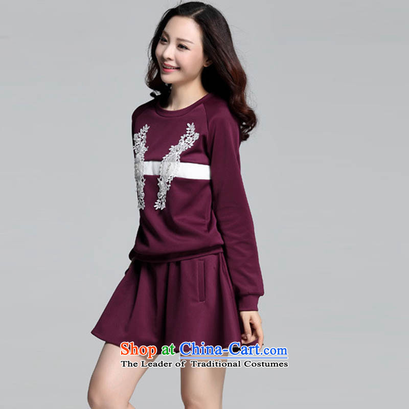 Indulge in the autumn of 2015, the focus of the new SISTER FOUTUNE XL women's dresses two kits 3667th aubergine XXL, coveted (tanai) , , , shopping on the Internet