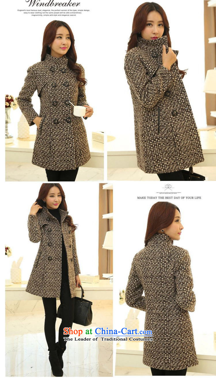 Meng Xiang spring and autumn 2015 new Korean chidori children in long wool a winter coats jacket female thick cotton plus 8961 Brown XXL picture, prices, brand platters! The elections are supplied in the national character of distribution, so action, buy now enjoy more preferential! As soon as possible.