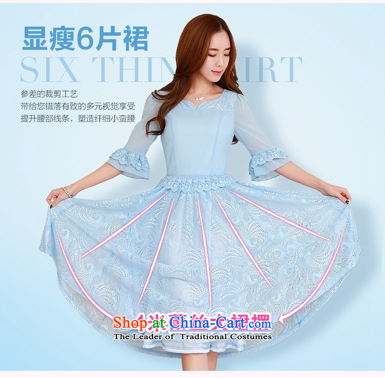 In the spring of 2015, the Korean version of the new retro lace 7 Cuff Phoenix lace stitching chiffon dresses thick mm xl women in large black long skirt to large 2XL pictures, price burden paras. 135-145, brand platters! The elections are supplied in the national character of distribution, so action, buy now enjoy more preferential! As soon as possible.