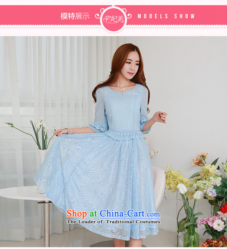 In the spring of 2015, the Korean version of the new retro lace 7 Cuff Phoenix lace stitching chiffon dresses thick mm xl women in large black long skirt to large 2XL pictures, price burden paras. 135-145, brand platters! The elections are supplied in the national character of distribution, so action, buy now enjoy more preferential! As soon as possible.