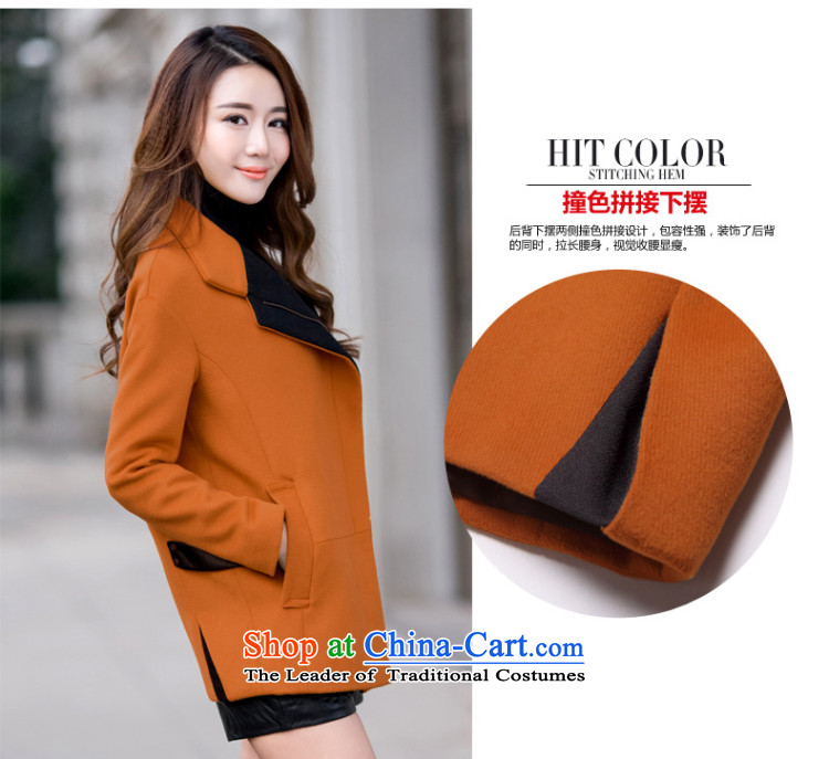 Trades and Crafts Korean American Yi gross shortage of female jacket? 2015 Fall/Winter Collections new han bum larger female thick wool a wool coat and color pictures, prices, XXL brand platters! The elections are supplied in the national character of distribution, so action, buy now enjoy more preferential! As soon as possible.