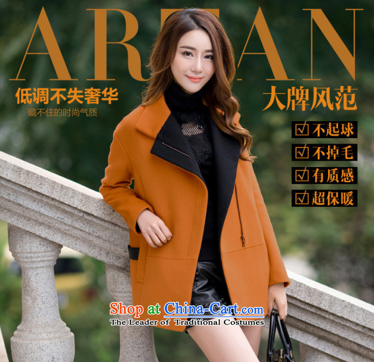 Trades and Crafts Korean American Yi gross shortage of female jacket? 2015 Fall/Winter Collections new han bum larger female thick wool a wool coat and color pictures, prices, XXL brand platters! The elections are supplied in the national character of distribution, so action, buy now enjoy more preferential! As soon as possible.