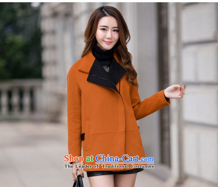 Trades and Crafts Korean American Yi gross shortage of female jacket? 2015 Fall/Winter Collections new han bum larger female thick wool a wool coat and color pictures, prices, XXL brand platters! The elections are supplied in the national character of distribution, so action, buy now enjoy more preferential! As soon as possible.