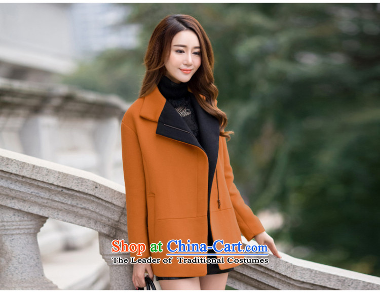 Trades and Crafts Korean American Yi gross shortage of female jacket? 2015 Fall/Winter Collections new han bum larger female thick wool a wool coat and color pictures, prices, XXL brand platters! The elections are supplied in the national character of distribution, so action, buy now enjoy more preferential! As soon as possible.