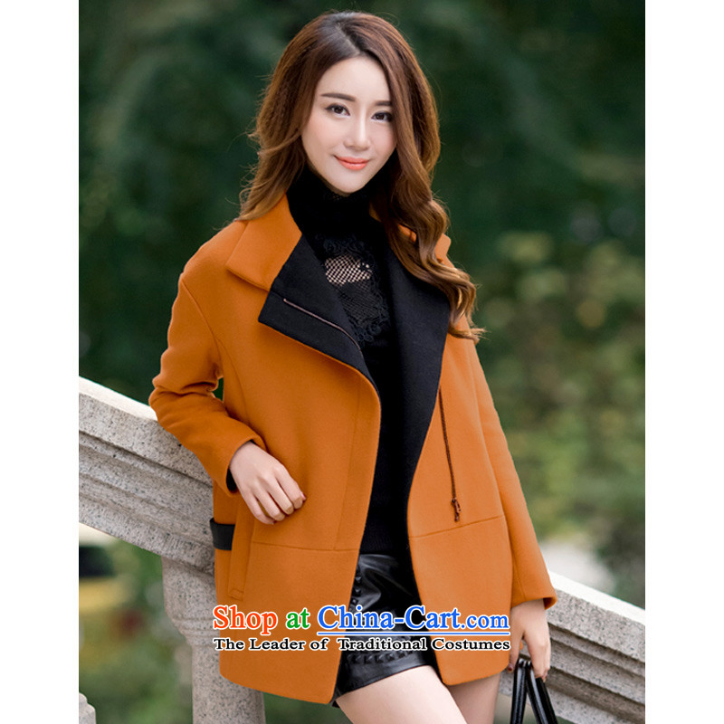 Trades and Crafts Korean American Yi gross shortage of female jacket? 2015 Fall/Winter Collections new han bum larger female thick wool a wool coat and color -yi (craftsmen XXL, ARTANHX) , , , shopping on the Internet