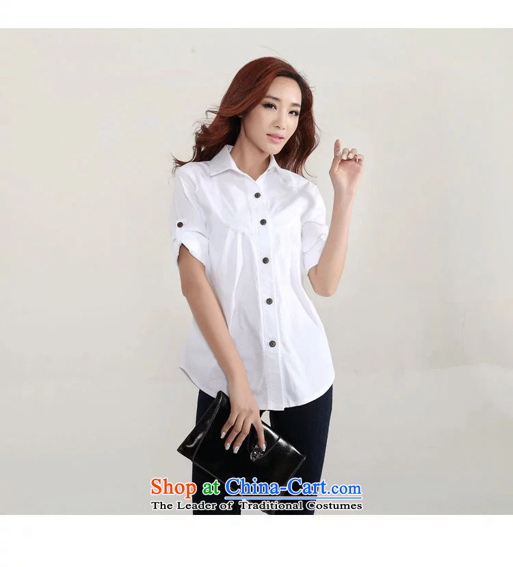 Jade Spring 2015 9Yi New Korean thick clothes in relaxd mm long wild xl female white shirt 3XL picture, prices, brand platters! The elections are supplied in the national character of distribution, so action, buy now enjoy more preferential! As soon as possible.