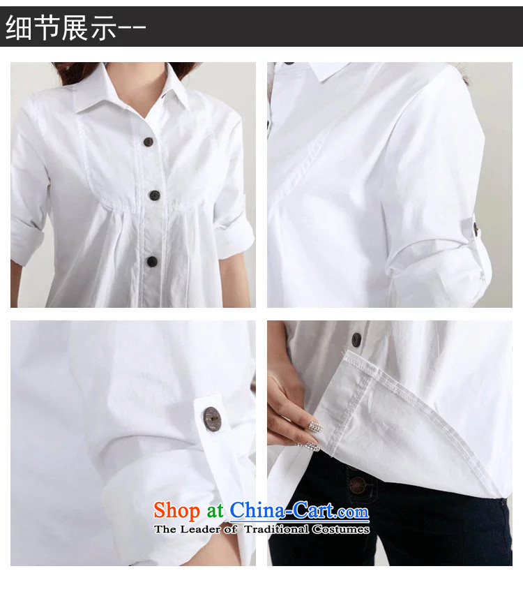 Jade Spring 2015 9Yi New Korean thick clothes in relaxd mm long wild xl female white shirt 3XL picture, prices, brand platters! The elections are supplied in the national character of distribution, so action, buy now enjoy more preferential! As soon as possible.