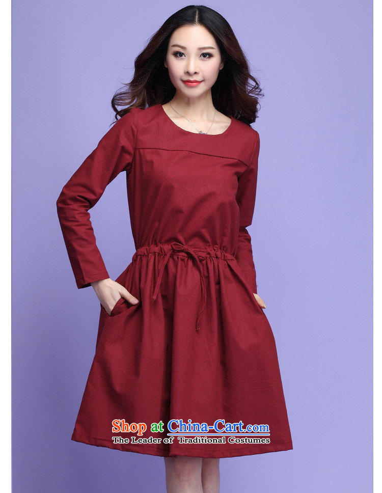 In the spring of 2015, replacing the new xl female retro cotton loose Foutune of long-sleeved dresses thick mm leisure lady wild temperament goddess skirt black large 3XL 160-175 catty picture, prices, brand platters! The elections are supplied in the national character of distribution, so action, buy now enjoy more preferential! As soon as possible.