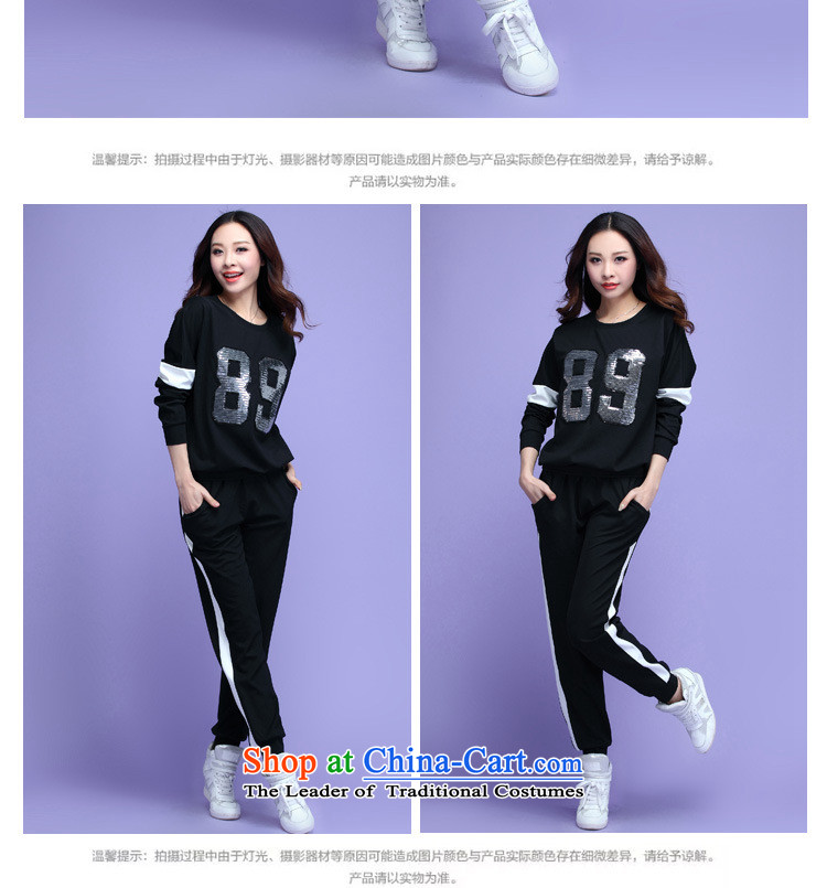 Load New autumn 2015 XL Western liberal video thin bat sleeves knitting leisure sports wear thick letter mm long-sleeve sweater pants black T-shirt 165-180 4XL catty picture, prices, brand platters! The elections are supplied in the national character of distribution, so action, buy now enjoy more preferential! As soon as possible.
