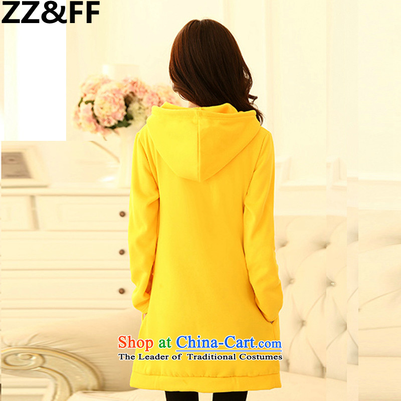 Install the latest Autumn 2015 Zz&ff) to increase the number of female members in long jacket Korean modern liberal pregnant women and yellow jacket XXL,ZZ&FF,,, lint-free online shopping