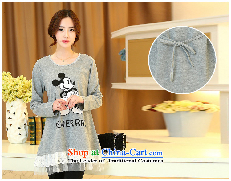 Install the latest Autumn 2015 Zz&ff) to increase the number of women with thick mm200 catty long-sleeved T-shirt, forming the stylish shirt relaxd cartoon shirt black L picture, prices, brand platters! The elections are supplied in the national character of distribution, so action, buy now enjoy more preferential! As soon as possible.