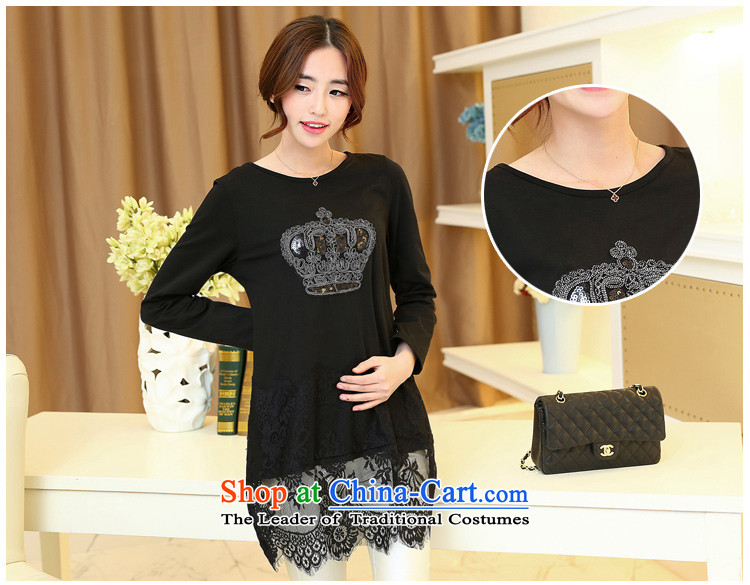 Install the latest Autumn 2015 Zz&ff) to increase women's burden of code 200 mm thick lace long-sleeved T-shirt, forming the relaxd clothes shirt white L picture, prices, brand platters! The elections are supplied in the national character of distribution, so action, buy now enjoy more preferential! As soon as possible.