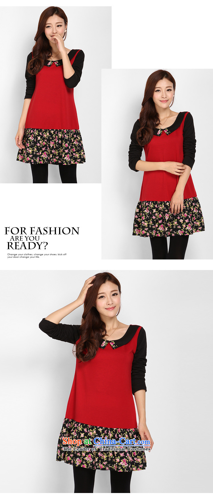 Shani Flower Spring 2015, female thick mm xl Korean chiffon under the stamp stitching graphics thin dresses 6101 Red 6XL picture, prices, brand platters! The elections are supplied in the national character of distribution, so action, buy now enjoy more preferential! As soon as possible.