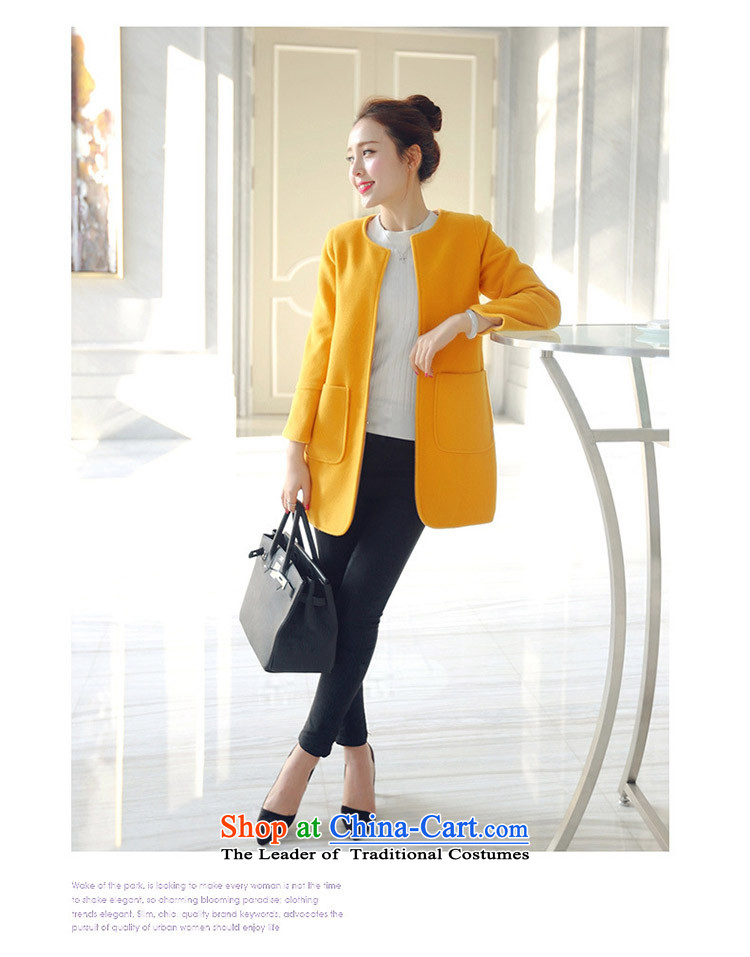 Song Gentlewoman 2015 autumn and winter female new medium to long term gross jacket Korean Beauty? graphics thin wool a wool coat aristocratic ladies wind-small windbreaker orange   L picture, prices, brand platters! The elections are supplied in the national character of distribution, so action, buy now enjoy more preferential! As soon as possible.