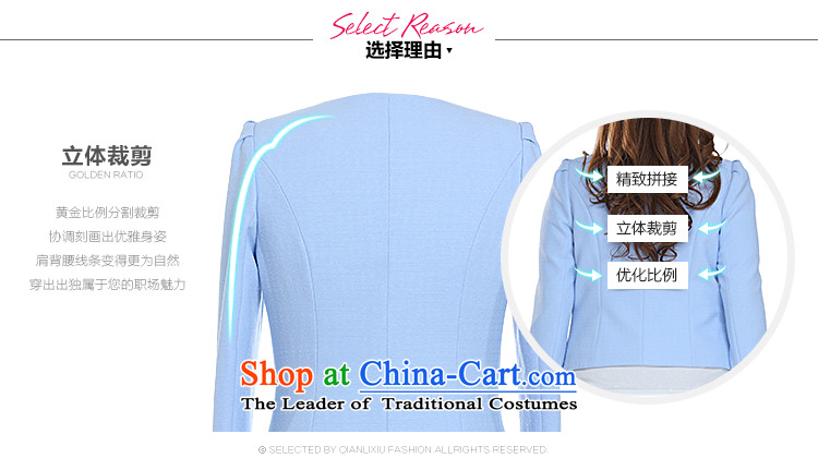 The former Yugoslavia Li Sau-Spring 2015 new larger female Korean OL Princess cuff stitching long-sleeved jacket Q7157 3XL Blue Photo, prices, brand platters! The elections are supplied in the national character of distribution, so action, buy now enjoy more preferential! As soon as possible.