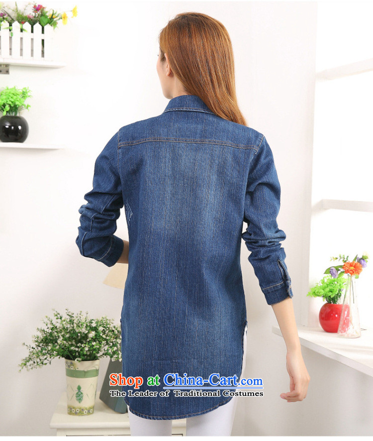 To increase the number missdonut women 2015 Autumn new boxed long-sleeved sister thick cowboy western shirt 200 catties shirt women cardigan large blue code 5XL picture, prices, brand platters! The elections are supplied in the national character of distribution, so action, buy now enjoy more preferential! As soon as possible.