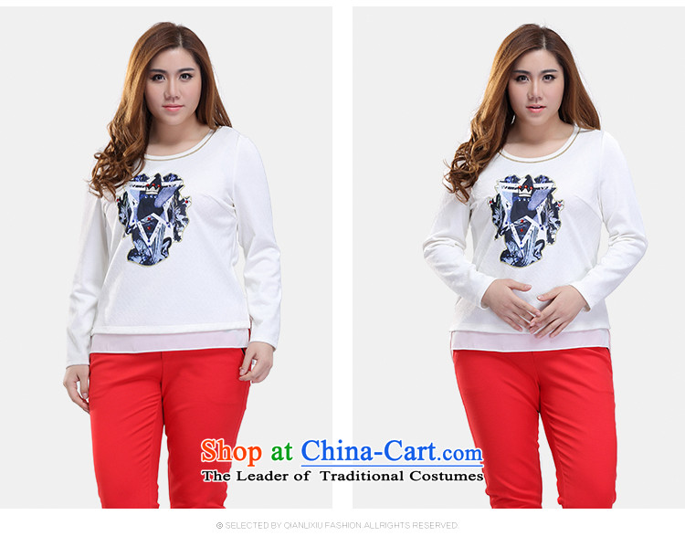 The former Yugoslavia Li Sau-Spring 2015 new larger female minimalist stamp long-sleeved Pullover shirt wild sweater, forming the Netherlands Q7300 m White XL Photo, prices, brand platters! The elections are supplied in the national character of distribution, so action, buy now enjoy more preferential! As soon as possible.