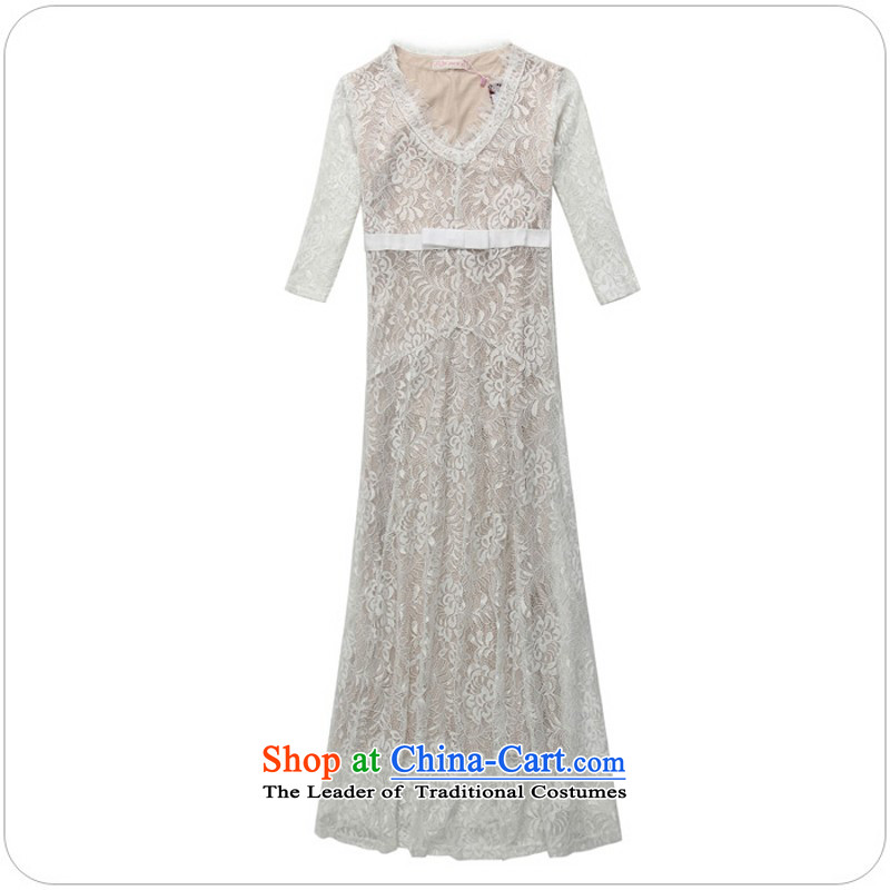 C.o.d. western style and elegant long skirt lace small wedding dresses chaired the skirt xl Sleeve V-neck in Sau San OL female skirt thick black 3XL mm about 160-180, land is of Yi , , , shopping on the Internet