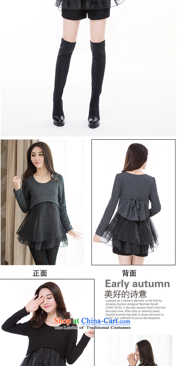 In accordance with the 2015 autumn perfect new) thick mm larger female Euro root yarn stitching knitting forming the fashionable dresses Y5003 female black 3XL picture, prices, brand platters! The elections are supplied in the national character of distribution, so action, buy now enjoy more preferential! As soon as possible.