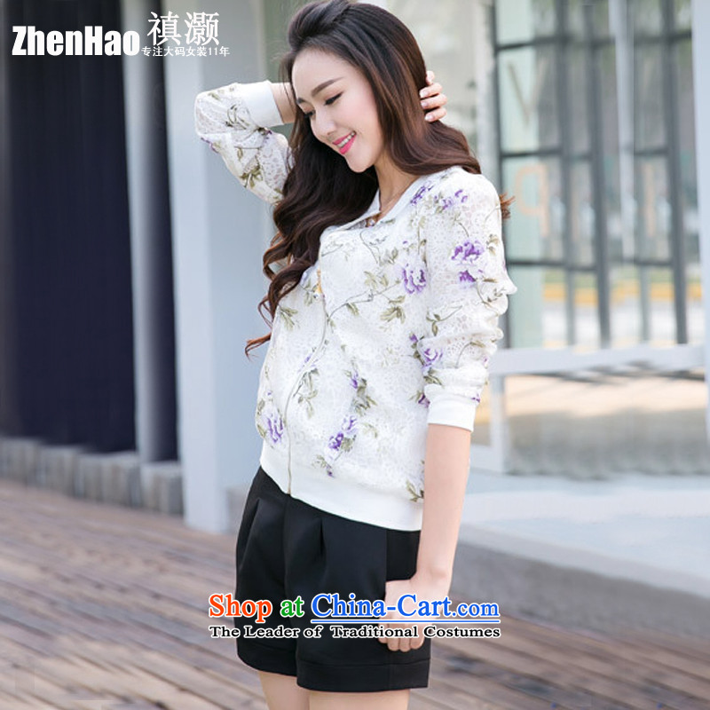 Performance Counters soldiers tried to genuine 2015 Spring/Summer new larger female thick mm sister Korean female long-sleeved Europe video thin root yarn saika engraving small jacket cardigan purple saika L, soldiers tried to , , , Intel Online Shopping