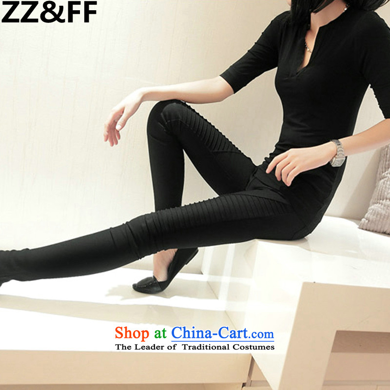 Install the latest Autumn 2015 Zz&ff Korean Version) to increase the number of female 200MM thick forming the catty trousers and pants women warranty stylish black XXL(130-165 catty ),ZZ&FF,,, shopping on the Internet